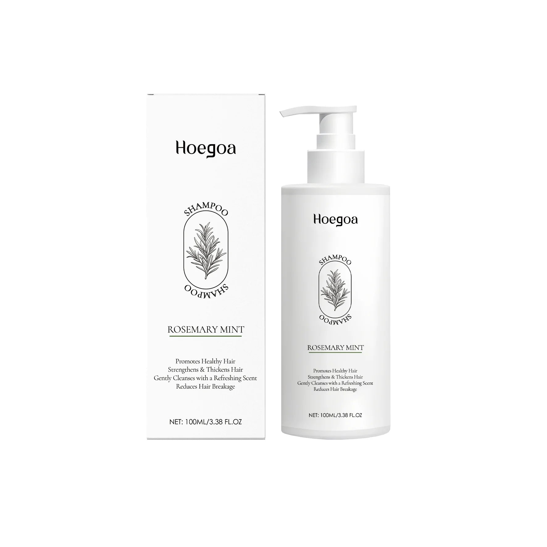 Rosemary Peppermint Shampoo, Shiny Hair Cleansing Hair Soft Fluffy Moisturizing Foam Rich Oasis Select A 100ml
