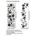 Black Flower Vine Butterfly Wall Sticker Removable Background Bedroom Room Decoration Aesthetic Self Adhesive Art Decor Oasis Select black