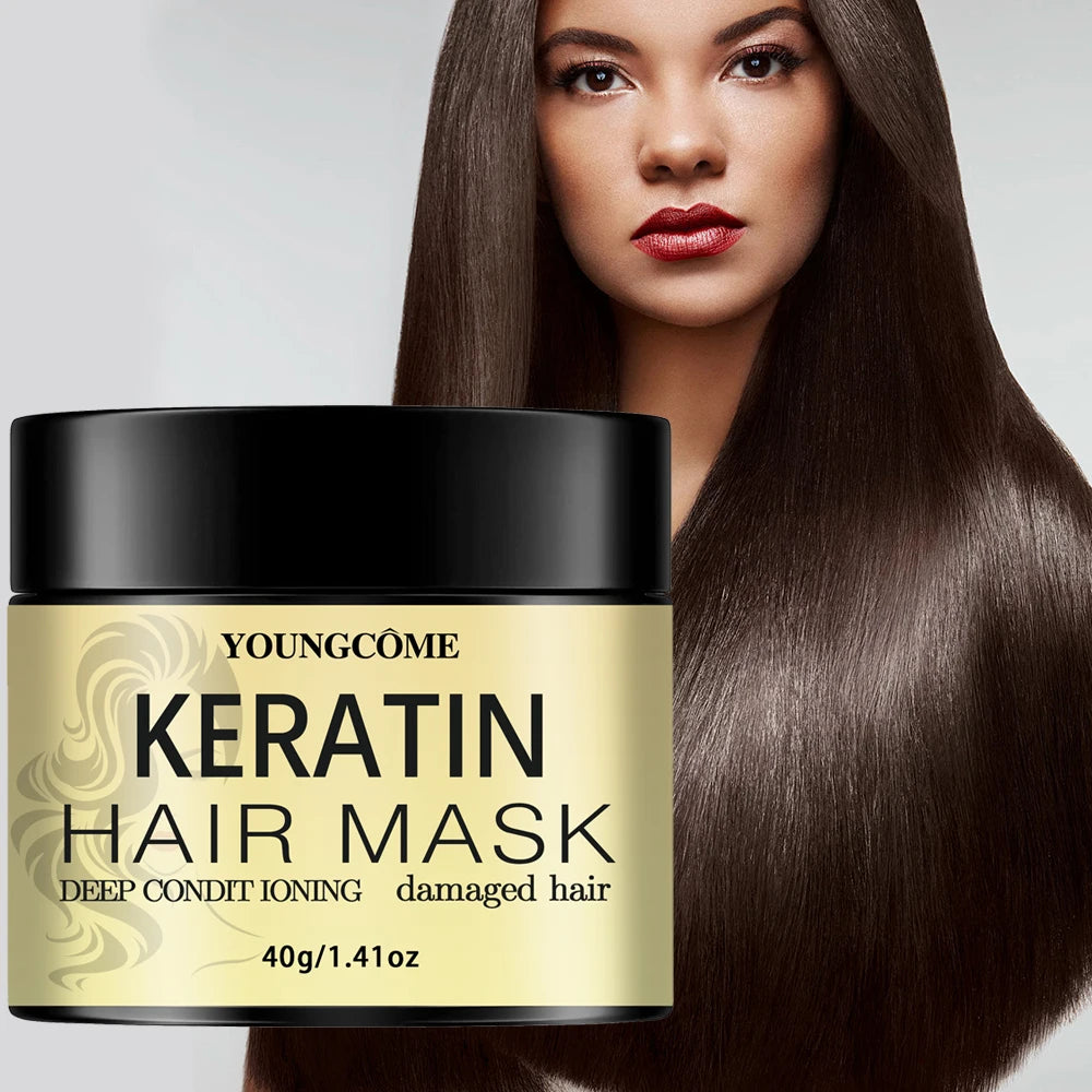 YOUNGCOME Keratin Hair Mask – Deep Conditioning Treatment 210g