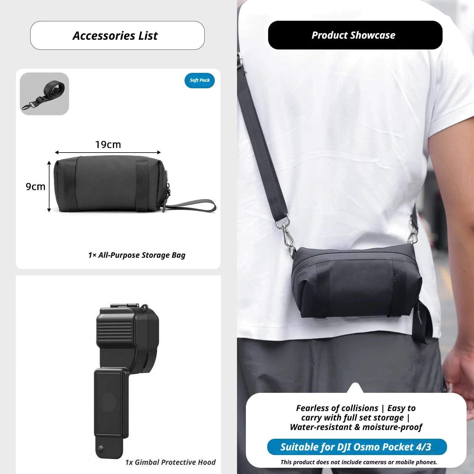 DJI Osmo Pocket 4/3 Protective Case – Scratch & Drop Guard
