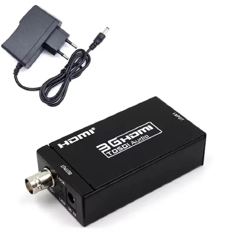 HDMI to SDI Converter SDI to HDMI Audio Video Adapter 720P 1080P HDMI to BNC Support SD HD 3G-SDI for Home Theater Cinema PC Oasis Select