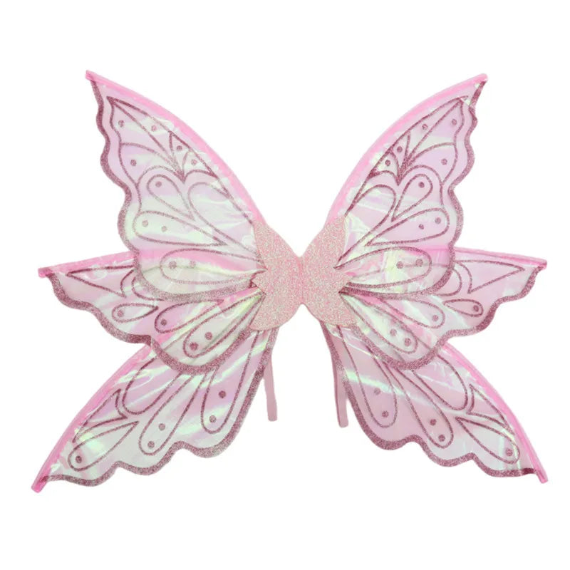 Princess Fairy Wing Cartoon Butterfly Elf Angel Wings Costume Party Dresses Decorations For Kids Performance Props Oasis Select Pink 2-60x50cm