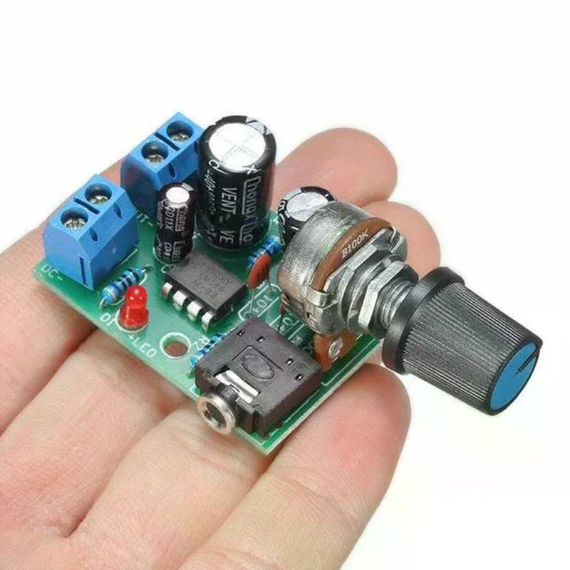LM386 10W Audio Amplifier Board Mono 3.5mm DC 3-12V Volume Control Oasis Select
