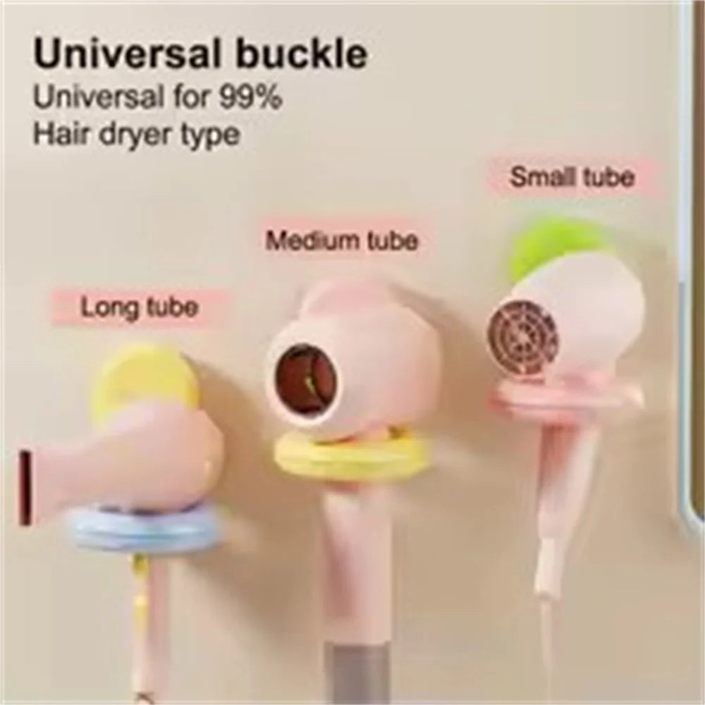 UFORU Wall-mounted hair dryer shelf Household bathroom punch-free portable sucker dopamine organizer Oasis Select