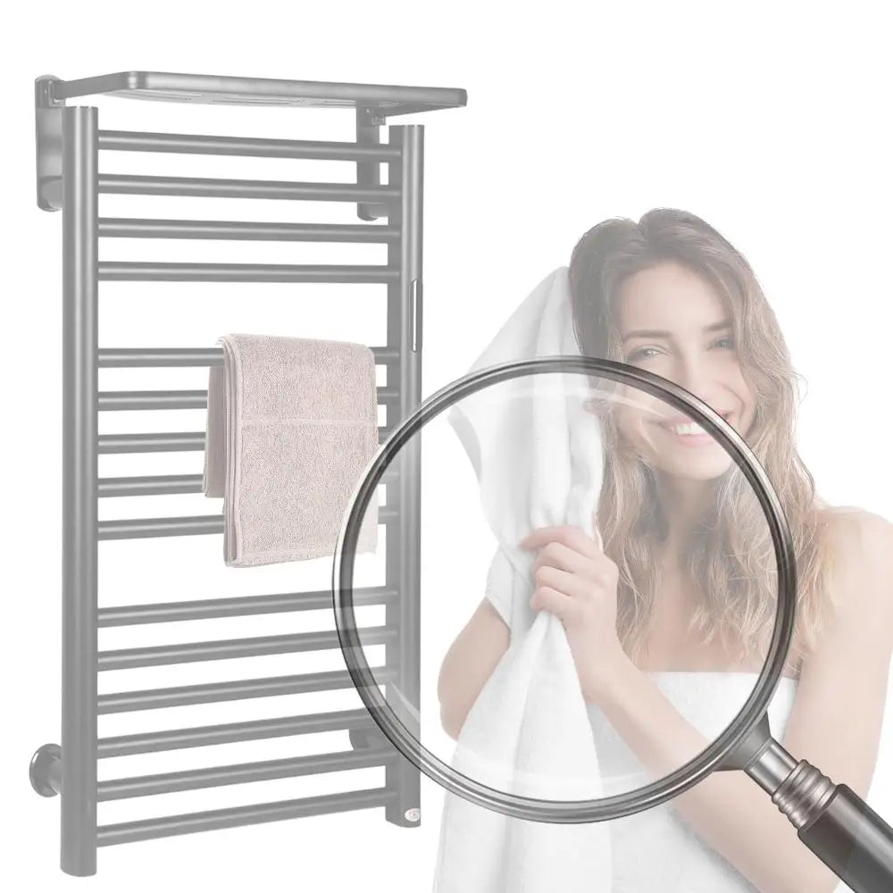 Shunmaii 15-Bar Electric Heated Towel Rack | Timer & Thermostat Heated Towel Rack Oasis Select United States