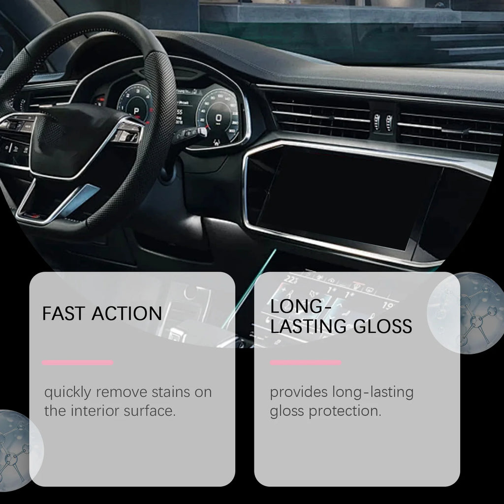 Automotive Interior Polishing Agent for Automotive Leather Interior Anti-Cracking Revives Faded Protects Leather Restoring Shine Oasis Select