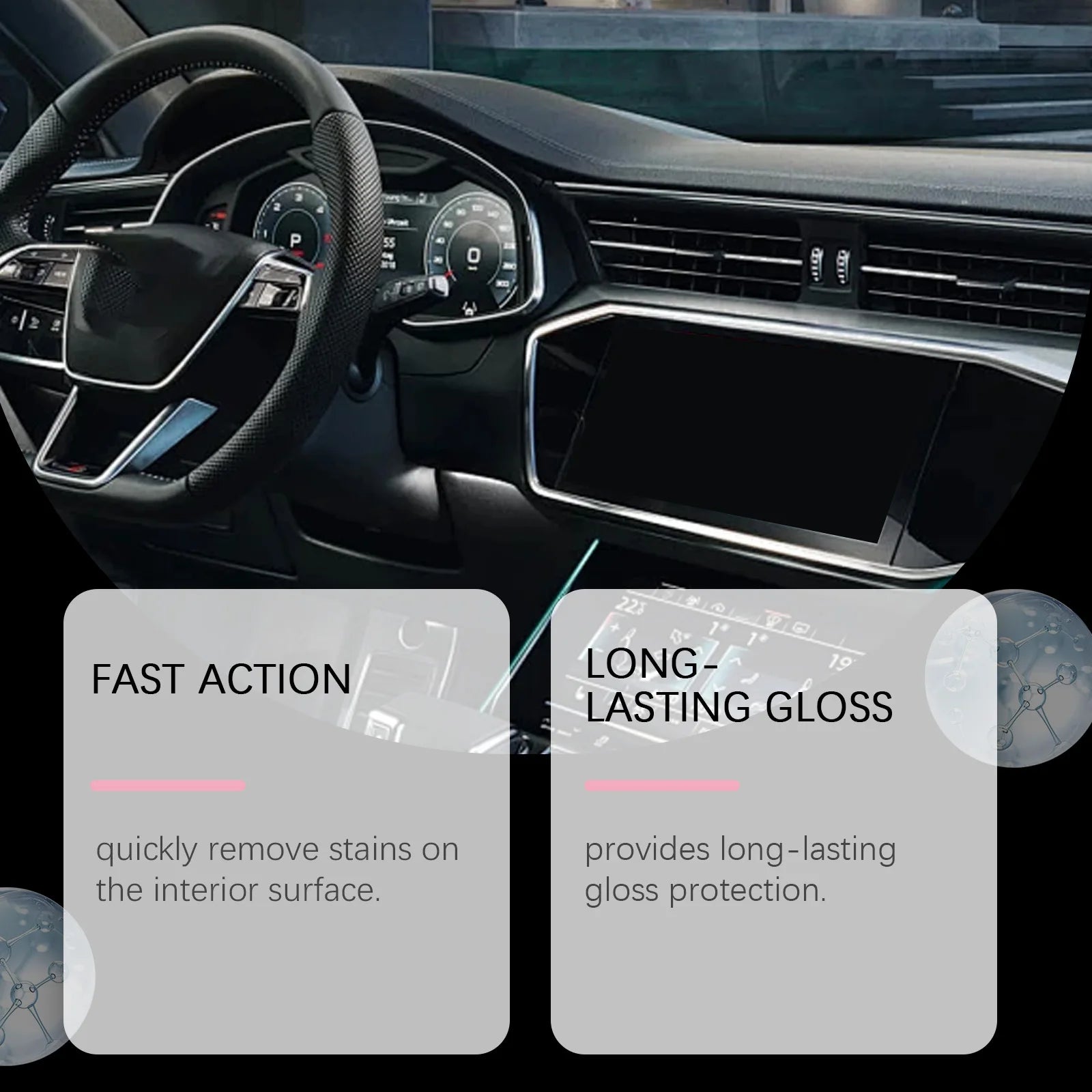 Automotive Interior Polishing Agent for Automotive Leather Interior Anti-Cracking Revives Faded Protects Leather Restoring Shine Oasis Select
