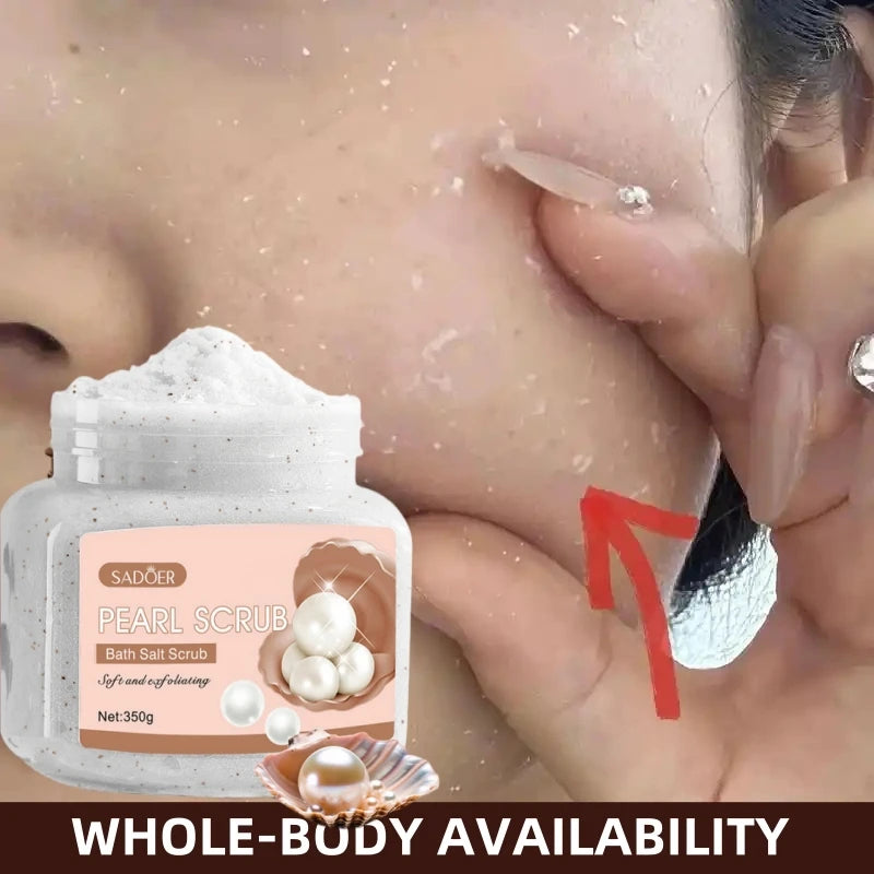 Pearl Scrub 350g – Hydrolyzed Pearls & Glycerin Exfoliant Body & Face Scrub Oasis Select