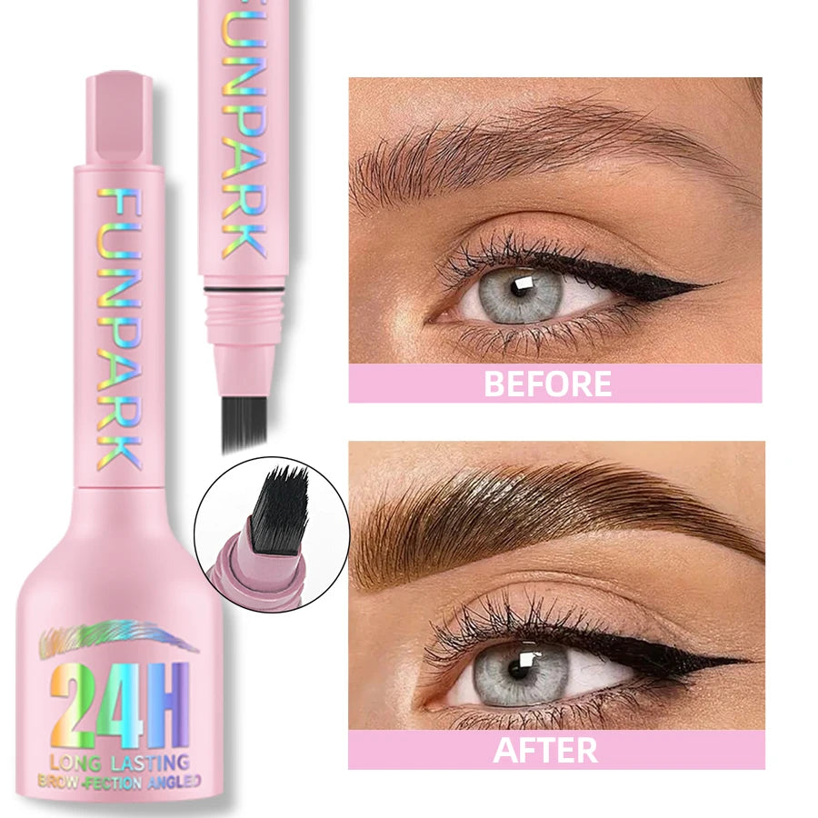 FUNPARK 3D Microblade Eyebrow Dye Cream – Waterproof, 3 Colors