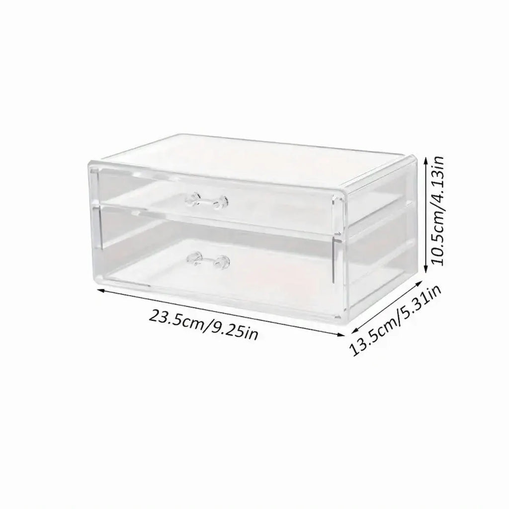 1pc,Nail polish storage box, nail polish display box, transparent multi-layer storage rack, cosmetics, lipstick, jewelry storage Oasis Select Transparent-2 Layers