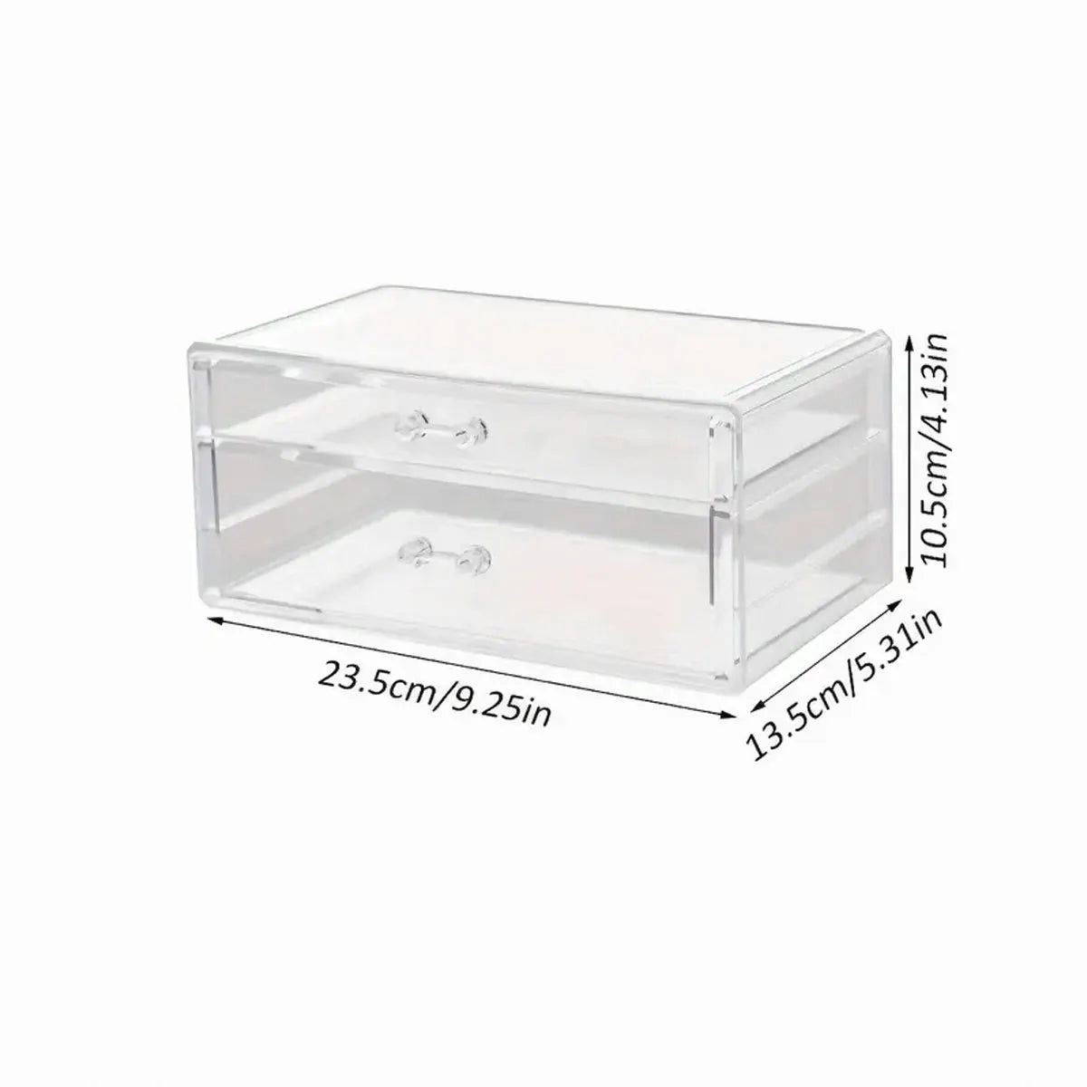 1pc,Nail polish storage box, nail polish display box, transparent multi-layer storage rack, cosmetics, lipstick, jewelry storage Oasis Select Transparent-2 Layers