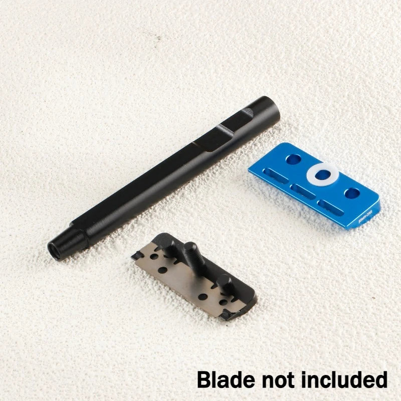 2026 YAQI Black and Blue Color Tachi(Aluminum Version) Light Weight Single Edge Safety Razor 10mm Diameter Handle Portable Razor