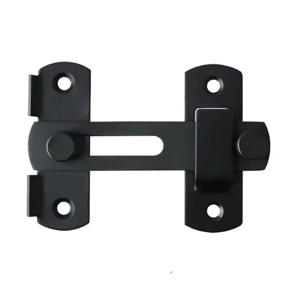 Gate Latch Sliding Barn Door Latch For Locking Matte Black Stainless Steel Gate Latches Flip Latch Safety Door Bolt Latch Lock Oasis Select black-L