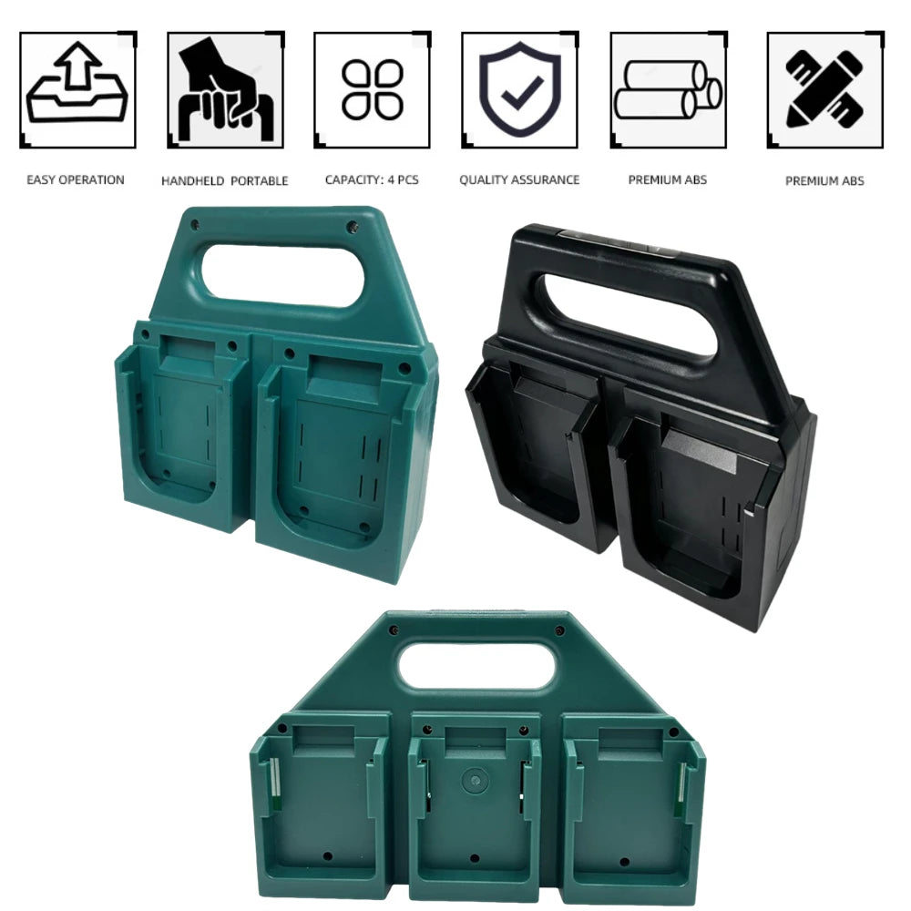 Makita 18V Battery Holder Rack – 4 or 6 Slot 3D Printed