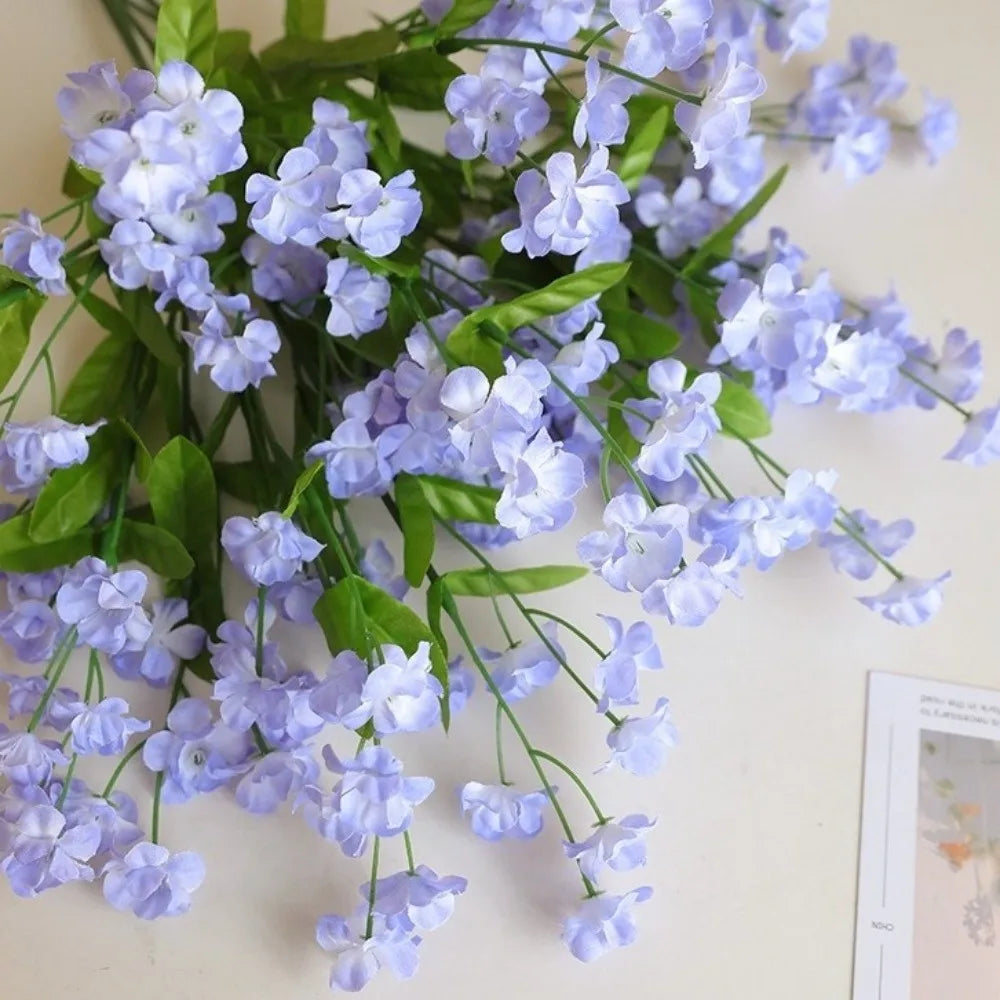 Real Touch Forget-Me-Not Artificial Forget-Me-Not Flowers Long Branch Silk Simulation Flowers 47cm DIY Floral Bouquets Home Oasis Select