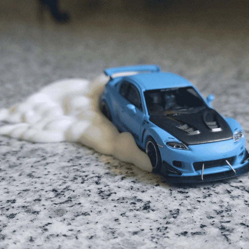1:64Car Exhaust Smoke Cloud Scene Accessory Unpainted Diy Smoke Diorama Base Ornament for Model Car Hobby Smoke Effect Accessory Oasis Select