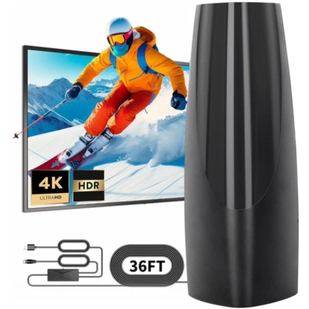 2025 New ATSC HD Digital TV Antenna DTMB 5m 166ft Indoor Outdoor Dual Use Terrestrial Wave Stable Signal Reception Oasis Select black