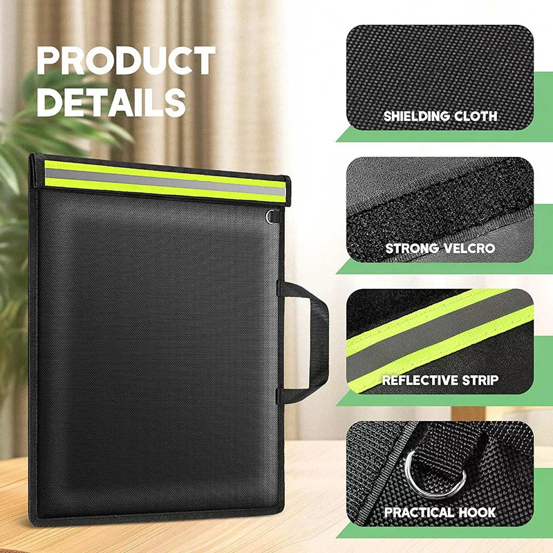 3PCS Faraday Bag Notebook Ipad Signal Blocking Rfid Shielding Phone Bag Anti-Radiation Car Key Radiation Protection Storage Bag Oasis Select