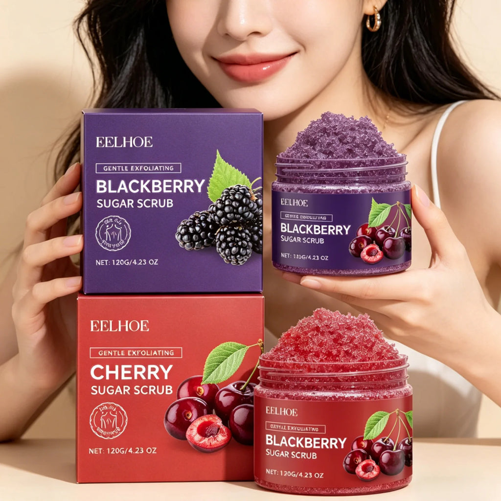 EELHOE Body Scrub Dead Skin Removal Smoothing Skin Brightening Deep Moisturizing Natural Ingredients Mild Exfoliating Scrub 120g Oasis Select
