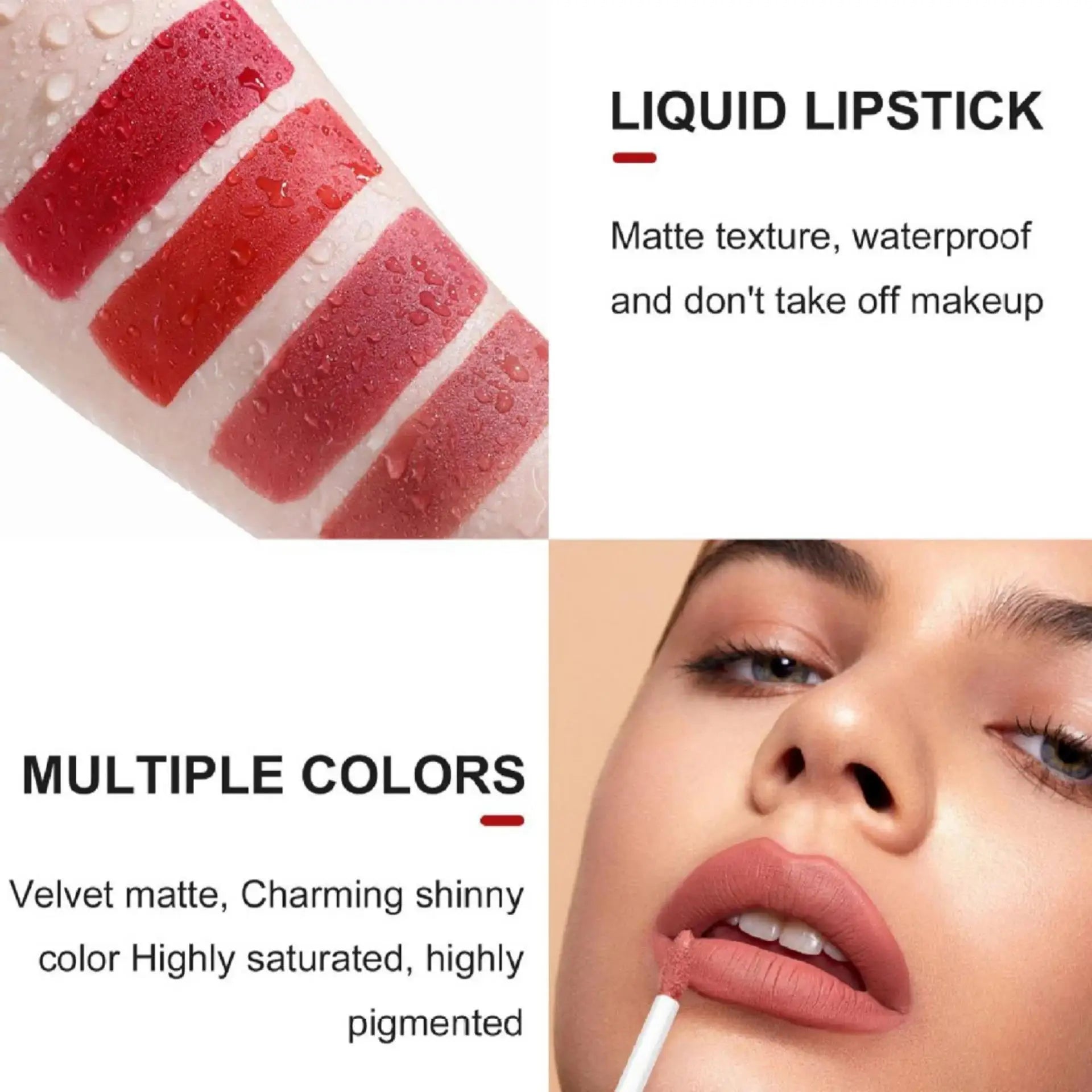 Women 2 in 1 Lipstick and Liner Set Waterproof Matte Makeup Korean Beauty Long Lasting Cosmetic Lip Kit Oasis Select
