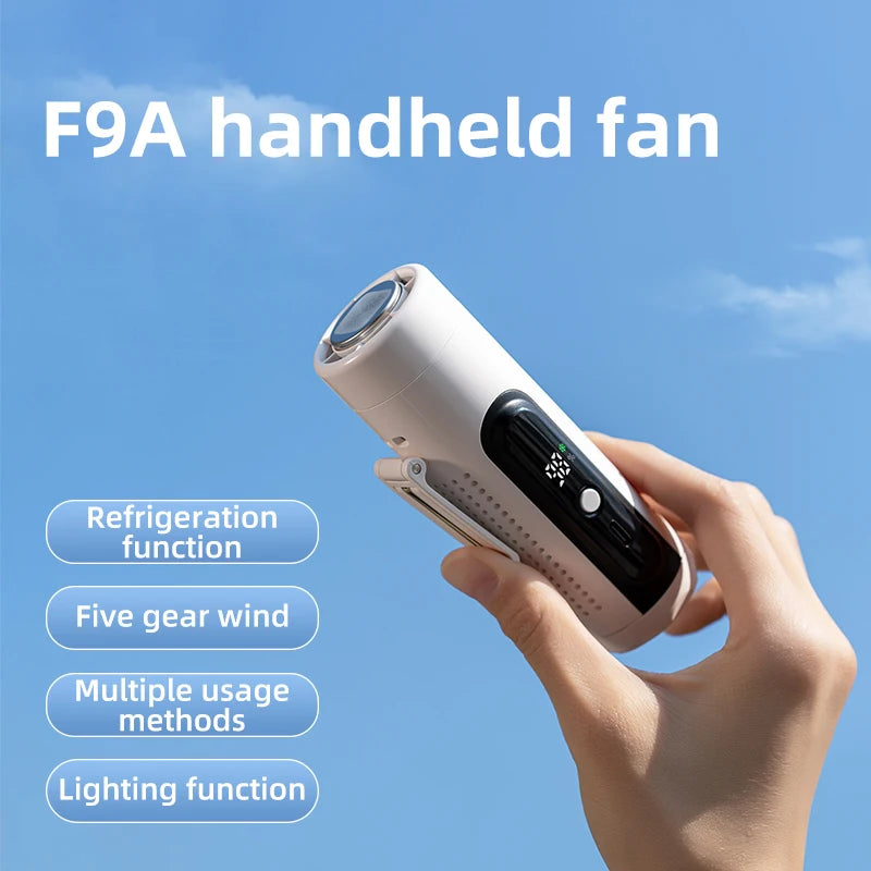 USB Handheld Neck & Desktop Cooling Fan – 3 Wind Modes