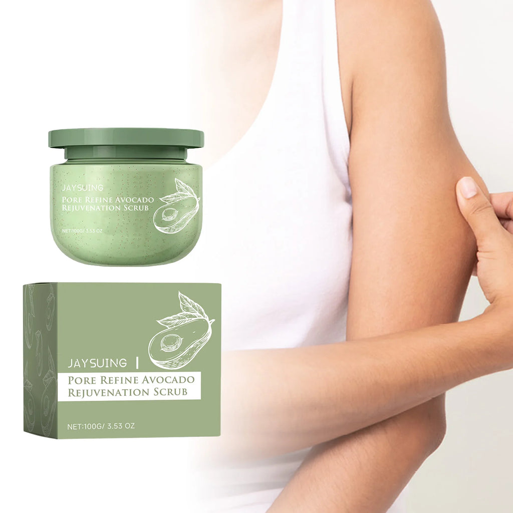 Avocado Scrub Exfoliator Eliminate Dullness Moisturize Remove Dirt Brighten Clean Tender Removing Chicken Skin Body Care Scrub Oasis Select