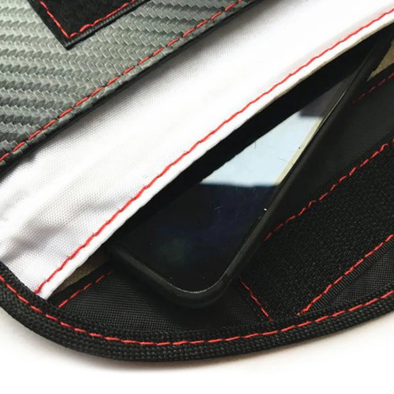 Car Key Signal Blocking Shield Case Faraday Bag Protector Pouch Signal Blocker Case RF Signal Safe Lock Bag For Car Keys Oasis Select