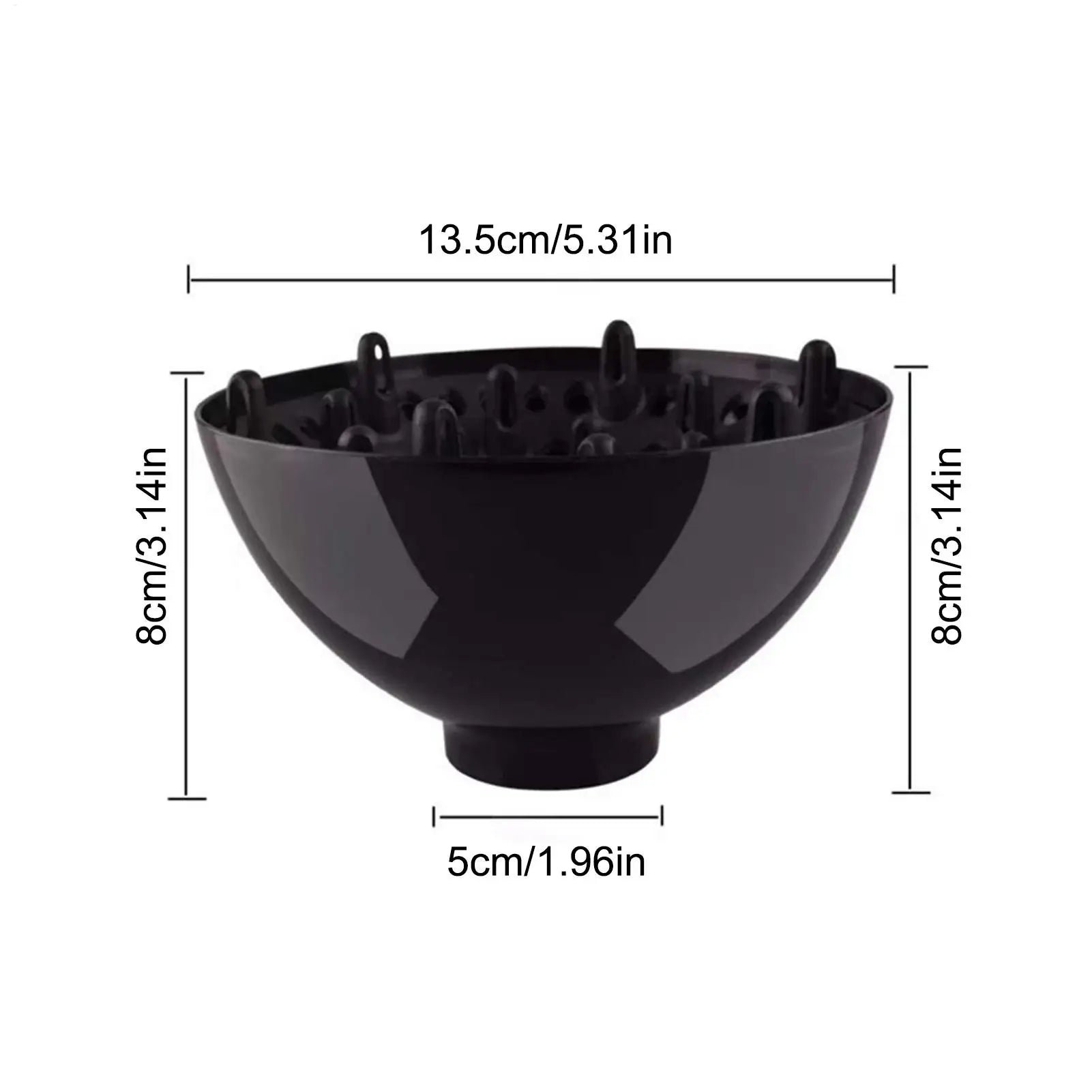 Diffuser Attachment for Hair Dryer Diffuser Head for Blow Dryer Adjustable from 1.4-inch to 2.6-inch Professional Styling Tool Oasis Select