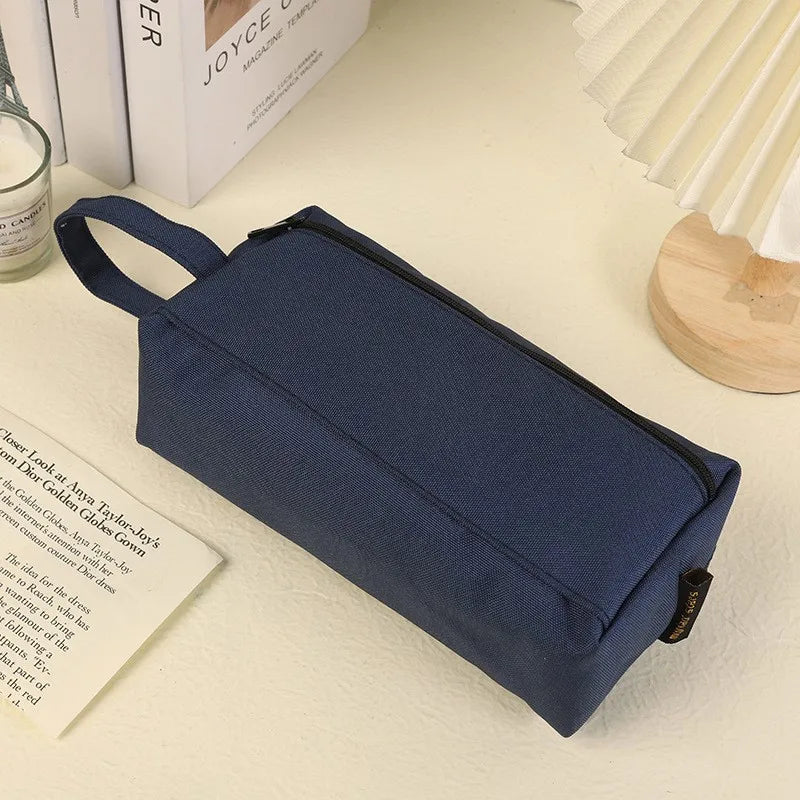 Makeup Brush Bag Storage Bag Portable New Travel With Eyebrow Pencil Eye Shadow Brush Storage Bag Oasis Select Blue