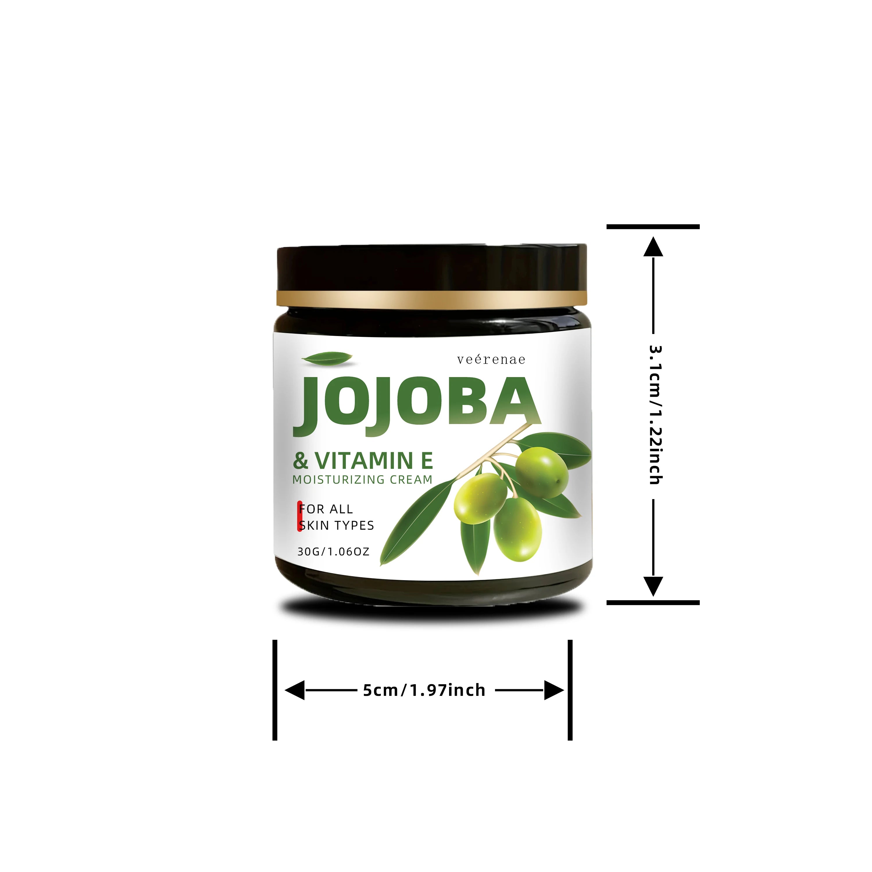 Veérenae Jojoba & Vitamin E Face Cream – All Skin Types