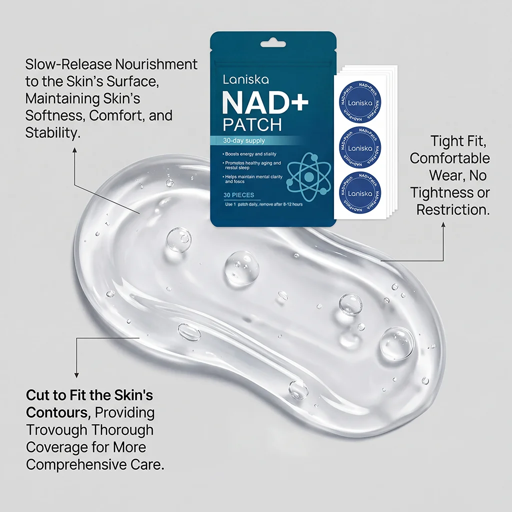 NAD+ Body Care Patch Long Lasting Gentle Breathable Skin Nourishing Comfort For Men Women Daily Home Travel Office Use Oasis Select