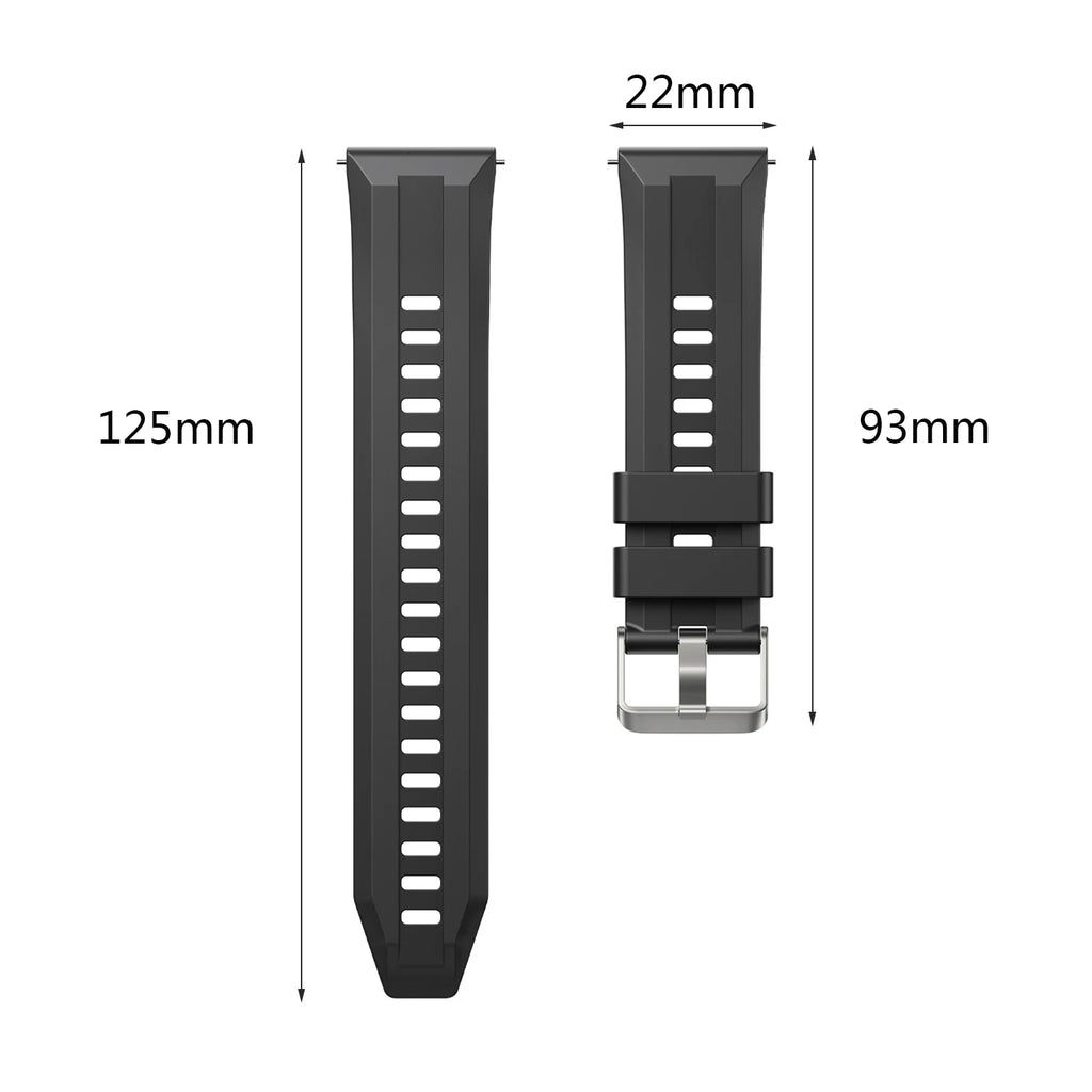 22mm Silicone Watch Strap for Huawei GT6/GT5/GT4 46mm Smartwatch Band Oasis Select