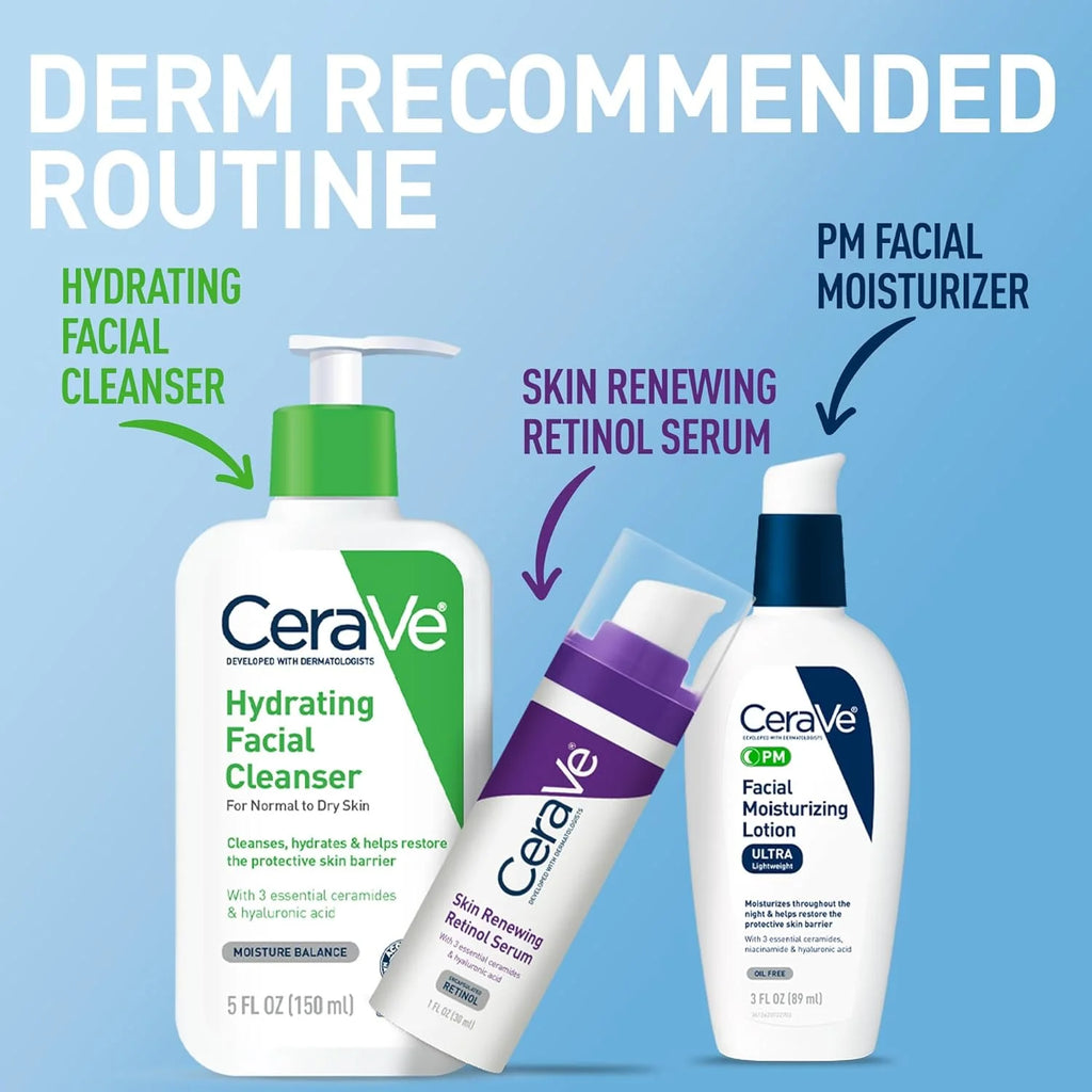 CeraVe PM Night Moisturizer – Hyaluronic Acid & Ceramides 3oz
