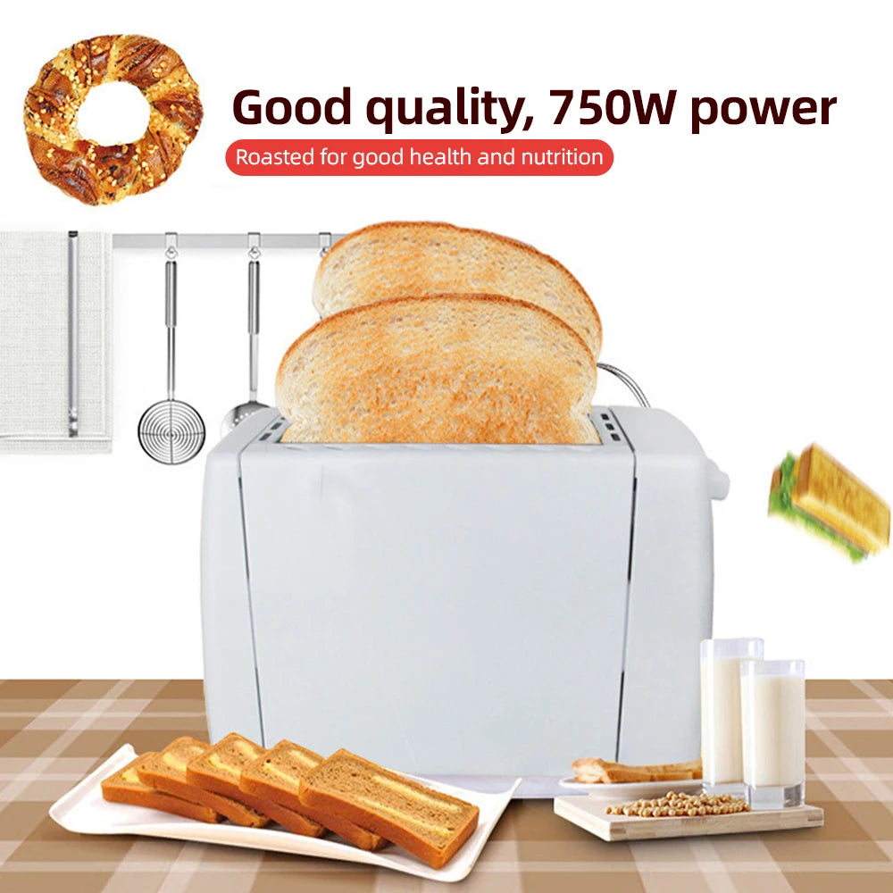 URGGU 2-Slice Wide Slot Toaster | 6 Browning Levels, Auto Pop-Up