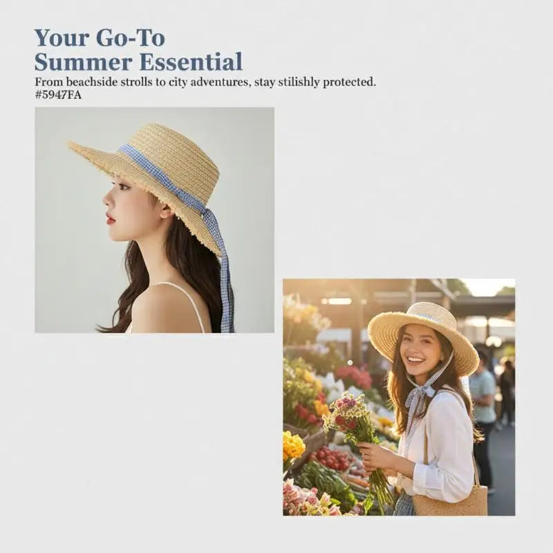 Women Straw Sunscreen Cap 모자 썬캡 비치모자 очки солнцезащитные женск Gorros Foldable UV Protection Outdoor Large Brim Sunscreen Oasis Select