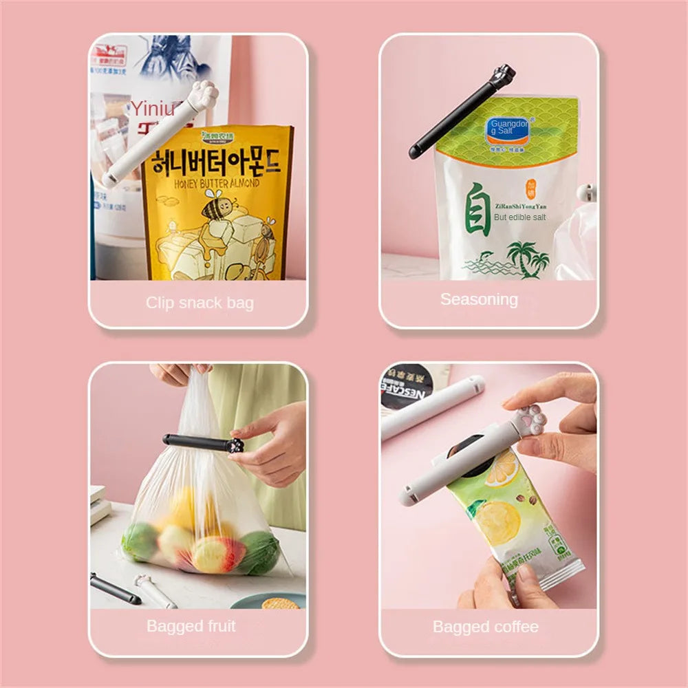 Cat Claw Food Bag Clips 6-Pack – Cute Airtight Sealing Clips Food Bag Clips Oasis Select