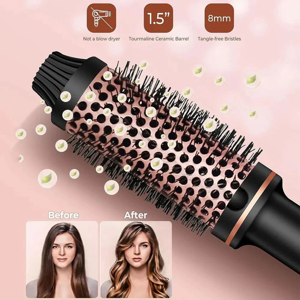 URGGU 3-in-1 Ionic Hair Curler, Straightener & Styling Brush