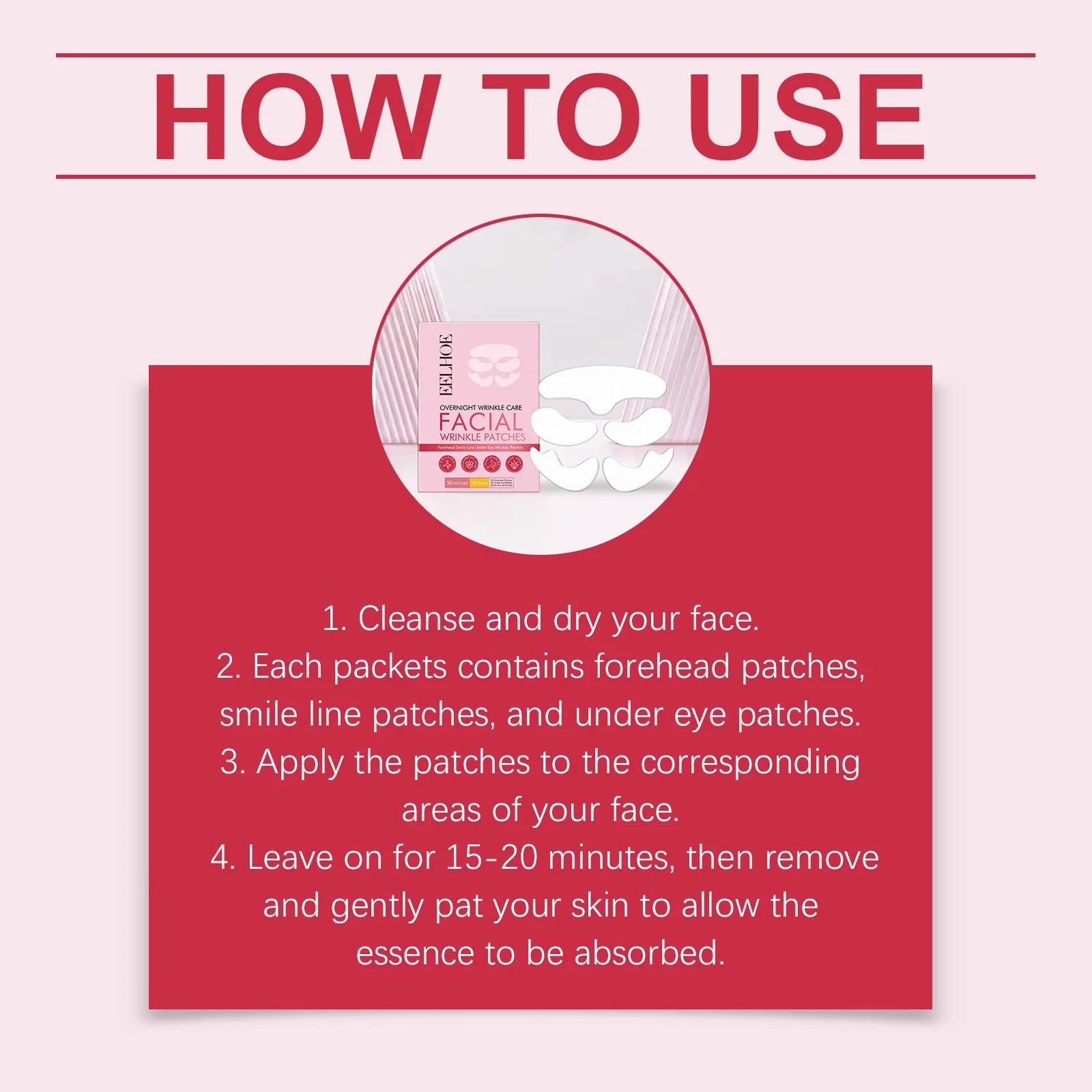 Collagen Care Patch Set – Smooth & Hydrated Facial Skin Collagen Face Patch Oasis Select