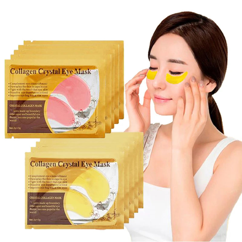 BIOAOUA Gold Collagen Eye Masks – Firm, Moisturize & De-Puff Eye Mask Patches Oasis Select