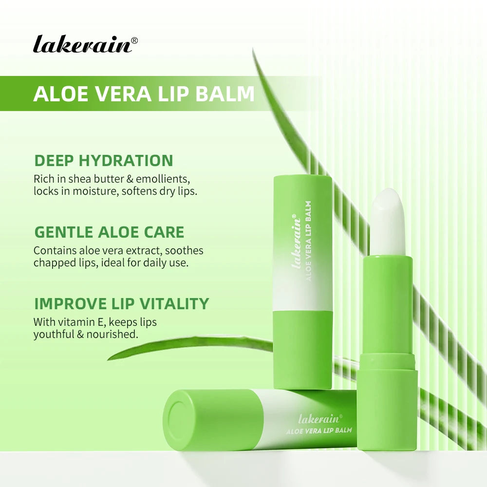 Natural Aloe Vera Lipstick Long-Lasting Refreshing Moisturizing Daily Care Lip Balm Fade-Resistant Nourishing Lip Care Oasis Select