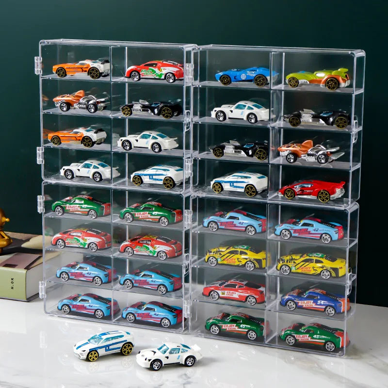 Acrylic Display Storage Cabinet – Dustproof, Stackable 1:64 & 1:32