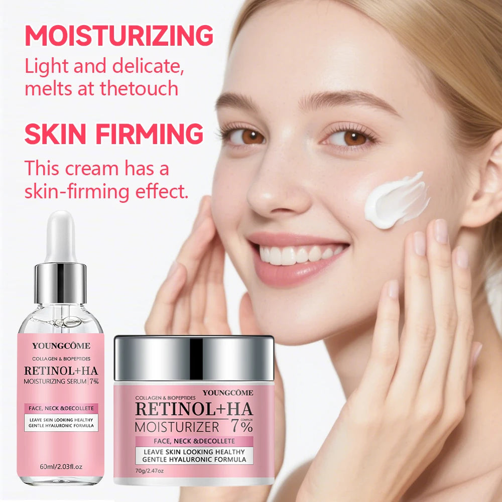 YOUNGCOME Collagen Retinol Moisturizer Serum & Cream | Hyaluronic