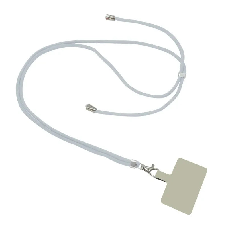 4/2/1Pcs Universal Phone Lanyard With Adjustable Length, Anti-Loss Safety Phone Case With Clip Fastener Oasis Select Grey PU