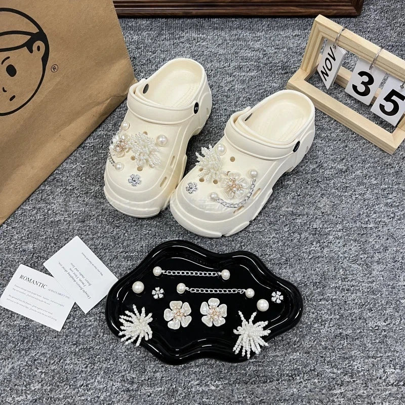 Fashion Shoe Accessory Set, decorative shoe buckles, removable, suitable for sandals and flip-flops. Oasis Select