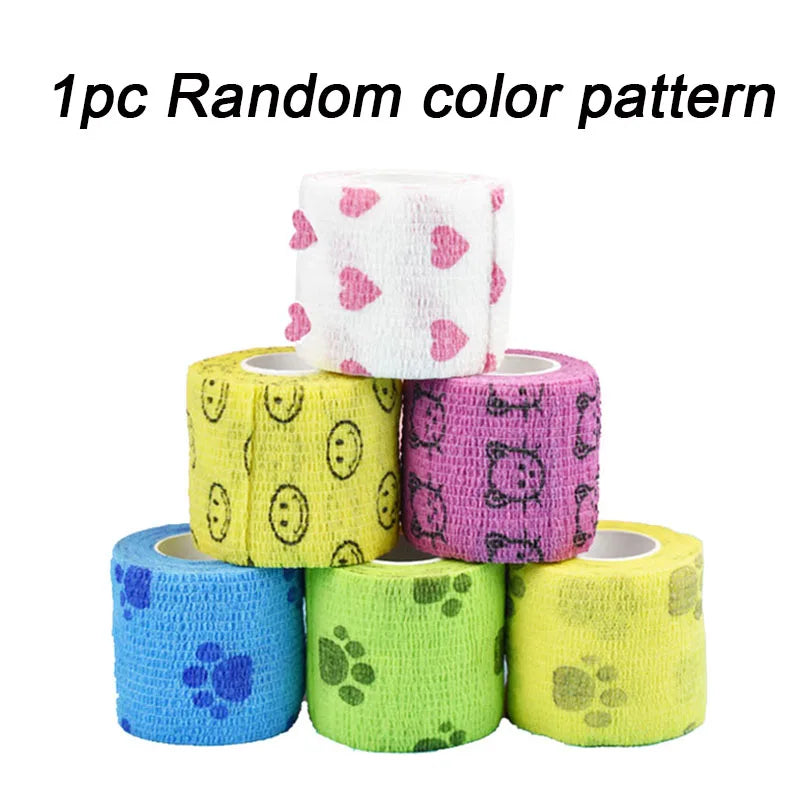 4.5m Medical Therapy Elastic Bandage Sport Protector Strap for Finger Joint Knee First Aid Kit Pet Dog Cat Self Adhesive Bandage Oasis Select