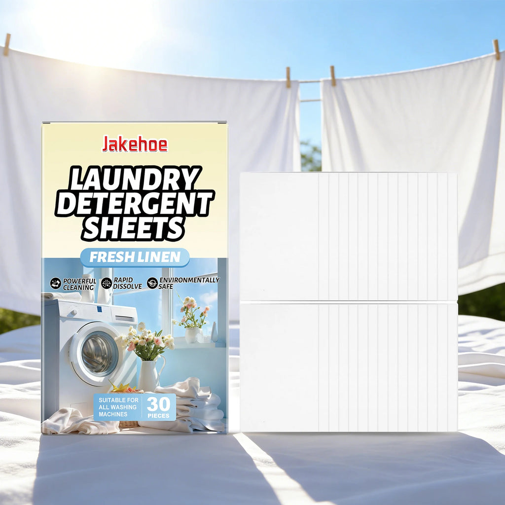 Laundry Detergent Sheets for Clothing Stain Removal Powerful Cleaning Fresh Linen Scent Suitable for All Washing Machines Oasis Select