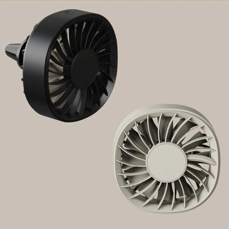 Powerful Cooling Solution; USB Car Vent Fan with Adjustable Speeds and Light; Ideal for Rear Seat Heat Dissipation Oasis Select