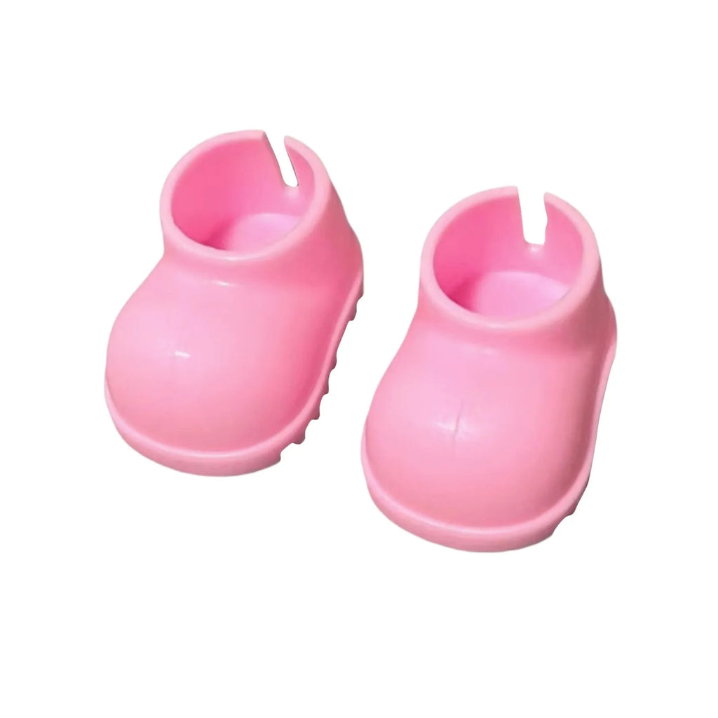 New Hand-made For 17CM Labubu Doll Shoes Dressing Replacement DIY Doll Leather Shoes Multiple Styles Doll Accessories Doll Toys Oasis Select Pink One Size