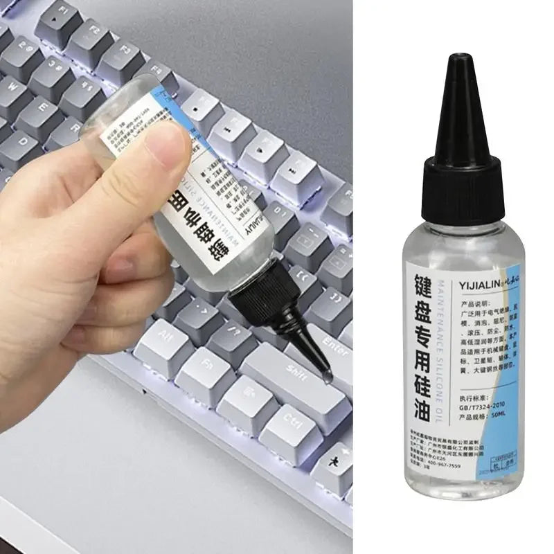 Special Silicone Oil for Mechanical Keyboard Grease Satellite Shaft Opener Spring Shaft Lubricant Kit Dry Film Lubricant Oasis Select