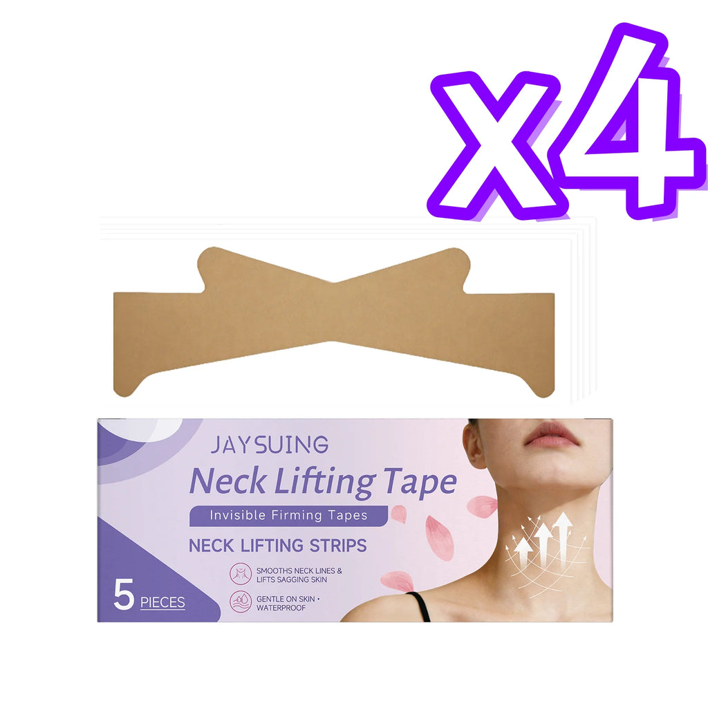 Jaysuing Collagen Neck Mask Reduce Neck Wrinkles Tightening Neck Contour Improve Rough Skin State Brighten Neck Liftng Patches Oasis Select 5pcs Boxed x 4
